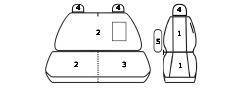 FORD TRANSIT CUSTOM (2+1)ZAKRES:2012..._T06